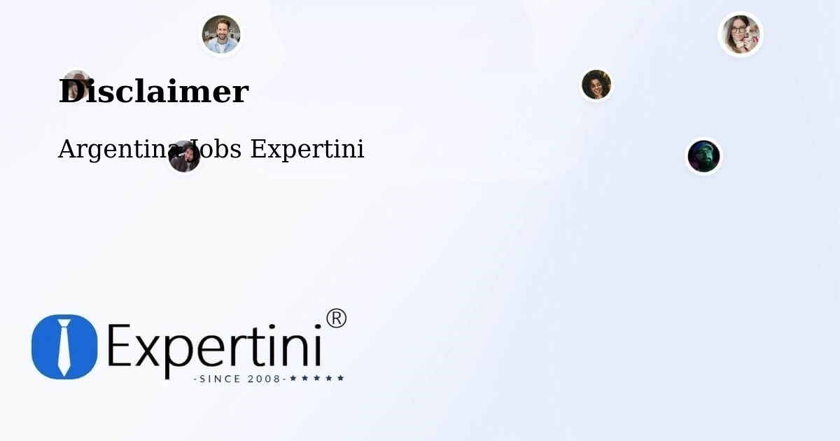 Disclaimer – Las Lomitas - Argentina Jobs Expertini